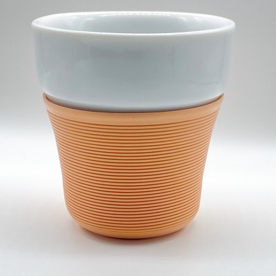 Porcelain Coffee Cup Orange