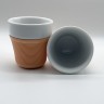 Porcelain Espresso Cup Orange